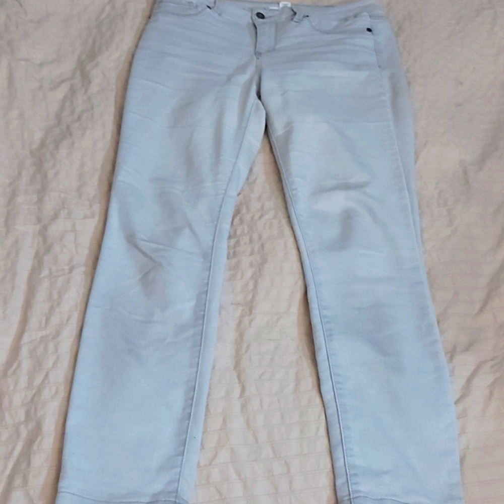 Artisan NY Jeans/Distressed/Grey/Oversized/Stretchy/High Waisted/Sz 4/Designer